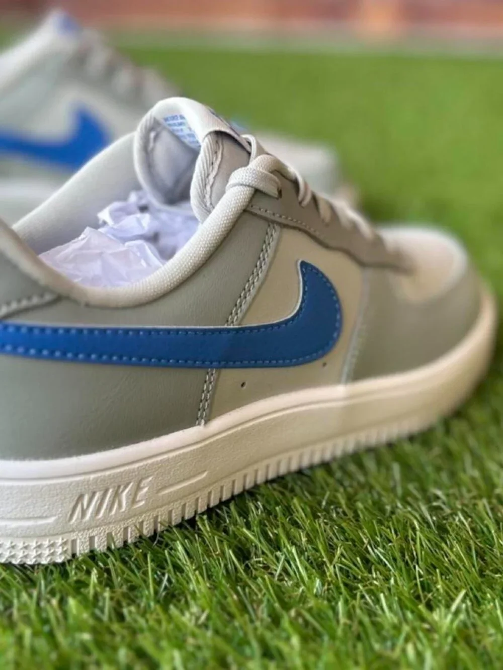 👟 Nike Air Force 1 Low (GS) “Photon Dust/Game Royal” | Youth Size 3Y | Brand Ne